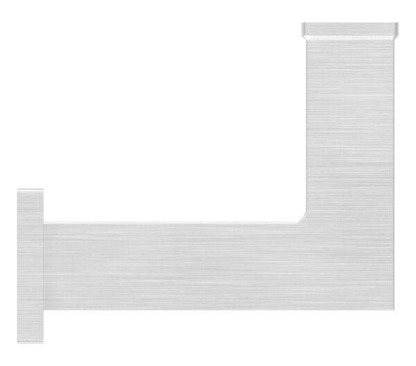 Handlaufhalter mit 6,5mm Durchgangsbohrung und Anschluss flach, Ronde 65x35x4mm, Bügel 22x22mm, Wandabstand 75mm, 2x6,5mm Bohrungen gesenkt, (Ronde und Bügel verschweißt), V2A