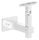 Handlaufhalter mit Gelenk, eckig mit gerader Handlaufanschlussplatte, Wandabstand 92mm, V2A