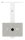 Handlaufhalter mit Gelenk, eckig mit gerader Handlaufanschlussplatte, Wandabstand 92mm, V2A
