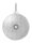 Handlaufhalter zum Anschrauben des Handlaufs mit Holzschraube M6, Ronde 70x5mm gewölbt, Bügel 20mm, Wandabstand 80mm, hinten Innengewinde M8 inkl. Stockschraube M8x80, V2A
