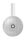 Handlaufhalter zum Anschweißen des Handlaufs, Ronde 70x5mm gewölbt, Bügel 14mm, Wandabstand 84mm, hinten M8 Innengewinde, inkl. Stockschraube M8x80, V2A