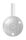 Handlaufhalter zum Anschweißen des Handlaufs, Ronde 70x5mm gewölbt, Bügel 14mm, Wandabstand 84mm, 3x6,5mm Bohrungen (Ronde und Bügel verschraubt), V4A