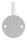 Handlaufhalter mit oben Innengewinde M6, Ronde 70x6mm, Bügel 12mm, Wandabstand 80mm, 2x6,5mm Bohrungen gesenkt (Ronde und Bügel verschraubt), V2A