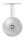 Handlaufhalter mit Handlaufanschlussplatte für Rohr 42,4mm (austauschbar), Ronde 68x5mm gewölbt, Bügel 14mm, Wandabstand 80mm, hinten M8 Innengewinde, inkl. Stockschraube M8x80, V2A