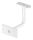Handlaufhalter mit Handlaufanschlussplatte für Rohr 42,4mm (austauschbar), Ronde 70x35x5mm, Bügel 12mm, Wandabstand 80mm, 2x6,5mm Bohrungen gesenkt (Ronde und Bügel verschraubt), V2A