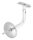 Handlaufhalter mit Gelenk inkl. Handlaufanschlussplatte für Rohr 42,4mm (austauschbar), Ronde 68x5mm gewölbt, Bügel 14mm, Wandabstand 85mm, hinten M8 Innengewinde, inkl. Stockschraube M8x80, V2A