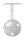 Handlaufhalter mit Gelenk inkl. Handlaufanschlussplatte für Rohr 42,4mm (austauschbar), Ronde 58x4mm gewölbt, Bügel 12mm, Wandabstand 84mm, 3x6,5mm Bohrungen (Ronde und Bügel verschraubt), V2A