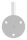 Handlaufhalter zum Anschweißen des Handlaufs, Ronde 70x4mm, Bügel 12mm, Wandabstand 80mm, 3x6,5mm Bohrungen (Ronde und Bügel verschraubt), V2A