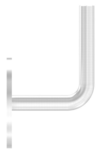 Handlaufhalter zum Anschweißen des Handlaufs, Ronde 70x4mm, Bügel 12mm, Wandabstand 62mm, 3x6,5mm Bohrungen gesenkt (Ronde und Bügel verschraubt), V2A