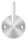 Handlaufhalter zum Anschweißen des Handlaufs, Ronde 70x4mm, Bügel 12mm, Wandabstand 62mm, 2x6,5mm Bohrungen gesenkt (Ronde und Bügel verschraubt)t, V2A
