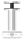 Handlaufhalter zum Befestigen an Glas (max. Dicke:  25,52mm) mit Handlaufanschlussplatte für Rohr 42,4mm (austauschbar), Bügel 25mm, Stift 14mm, empfohlene Glasbohrung: 13mm, Wandabstand 82mm, Gegenplatte mit M8 Gewinde, V2A
