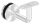 Handlaufhalter zum Befestigen an Glas (8,00 - 21,52mm) flacher Handlaufanschlussplatte, Bügel 14mm, empfohlene Glasbohrung: 20mm, Wandabstand 77mm, V4A