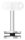 Handlaufhalter zum Befestigen an Glas (8,00 - 21,52mm) flacher Handlaufanschlussplatte, Bügel 14mm, empfohlene Glasbohrung: 20mm, Wandabstand 77mm, V4A