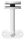 Handlaufhalter zum Befestigen an Glas (8,00 - 21,52mm) flacher Handlaufanschlussplatte, Bügel 14mm, empfohlene Glasbohrung: 20mm, Wandabstand 77mm, V4A