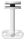 Handlaufhalter zum Befestigen an Glas (8,00 - 21,52mm) Handlaufanschlussplatte für Rohr 42,4mm, Bügel 14mm, empfohlene Glasbohrung: 20mm, Wandabstand 77mm, V4A