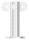 Handlaufhalter mit Handlaufanschlussplatte für Rohr gerade (austauschbar), Bügel 25mm, Stift 14mm, Wandabstand 80mm, Ronde Ø 50mm mit Innengewinde M8, V2A