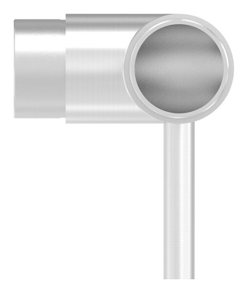 Steckecke mit Stift Ø 12mm, L: 60mm, für Rohr 42,4x2,0mm, V2A