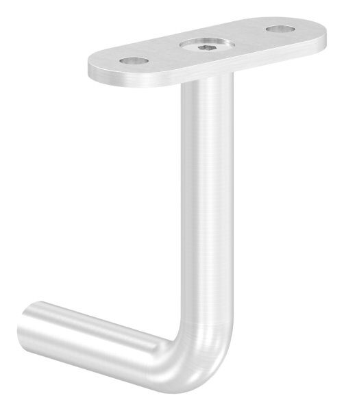 Bügel Ø 12mm, mit gerader Handlaufanschlussplatte, 60x75mm, V2A