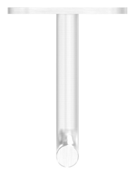 Bügel Ø 12mm, mit gerader Handlaufanschlussplatte, 60x75mm, V2A