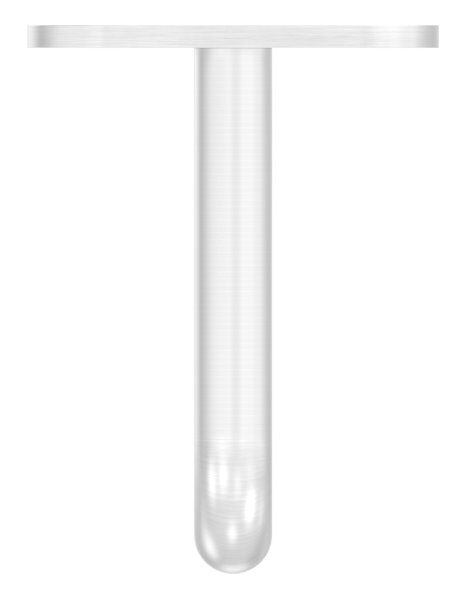 Bügel Ø 12mm, mit gerader Handlaufanschlussplatte, 60x75mm, V2A