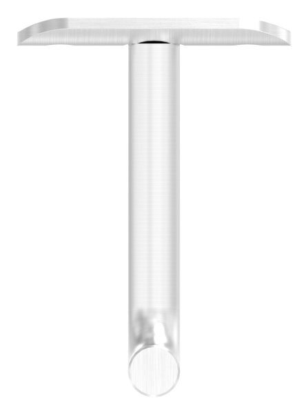 Bügel Ø 12mm, mit Handlaufanschlussplatte 33,7mm, 60x75mm, V2A
