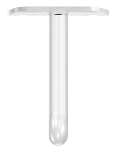 Bügel Ø 12mm, mit Handlaufanschlussplatte 48,3mm, 60x75mm, V2A