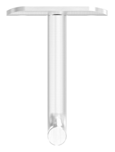 Bügel Ø 12mm, mit Handlaufanschlussplatte 42,4mm, 60x75mm, V4A