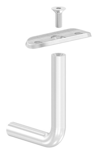 Bügel Ø 12mm, mit Handlaufanschlussplatte 42,4mm, 60x75mm, V4A