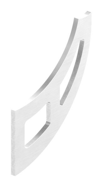 Handlaufschwert, 4mm stark, geschliffen Korn 240, V2A