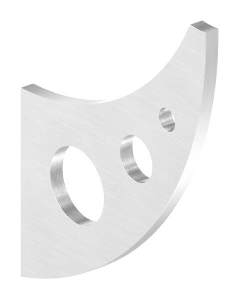 Handlaufschwert, 4mm stark, geschliffen Korn 240, V2A