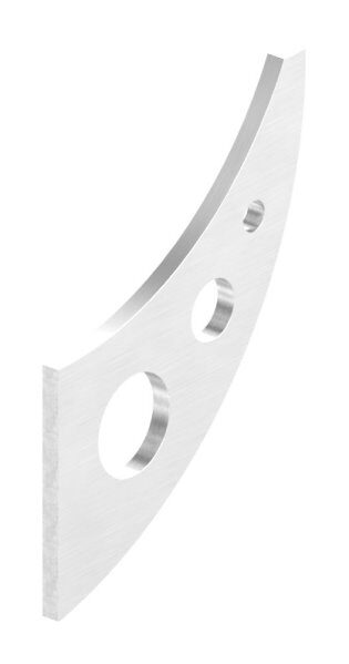 Handlaufschwert, 4mm stark, geschliffen Korn 240, V2A