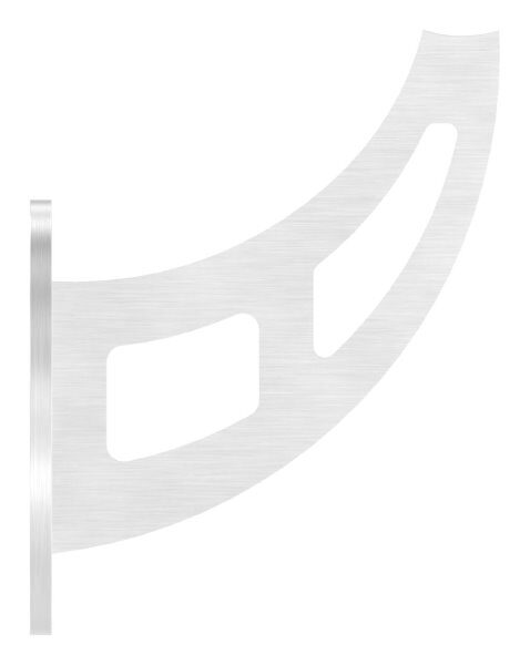Handlaufträger mit Ronde oval, Schwert gelasert, t:...