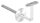 Handlaufhalter, Bügel 12mm, Wandabstand: 73mm, inkl. Handlaufanschlussplatte und Schraube (60182-240 + 58315-240-16), mit Ronde 58x4mm gewölbt, Drehfix-System - für Ziegel, Ankerstange M8x120mm mit Dübel 12x100mm, Benötigte Bohrung in Wand: Ø 12mm, V2A