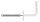 Handlaufhalter, Bügel 12mm, Wandabstand: 73mm, inkl. Handlaufanschlussplatte und Schraube (60182-240 + 58315-240-16), mit Ronde 58x4mm gewölbt, Drehfix-System - für Ziegel, Ankerstange M8x120mm mit Dübel 12x100mm, Benötigte Bohrung in Wand: Ø 12mm, V2A