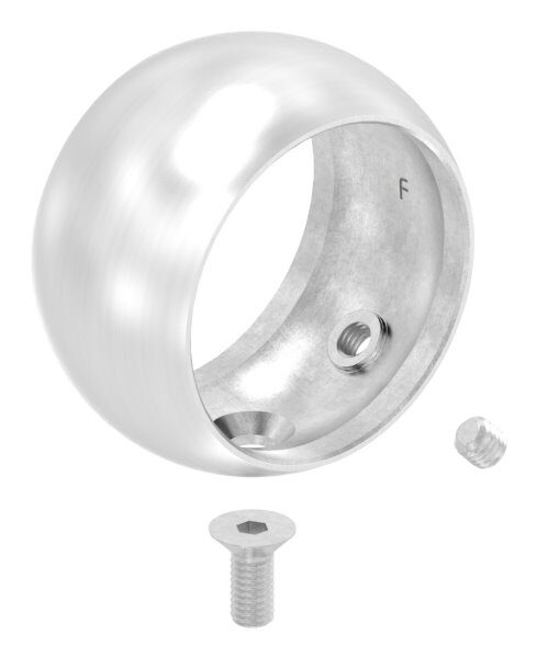 Kugelring für Handlaufhalter für Rohr 48,3mm, Ø 61mm, V2A
