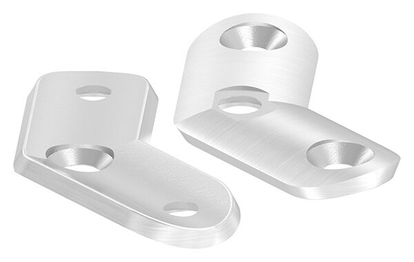 Handlaufanschlussplatte, 63x25x4mm, 135°, für...