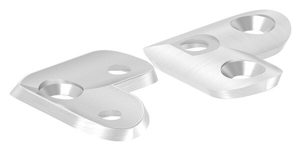 Handlaufanschlussplatte 90°, 43x43x4,0mm, für...