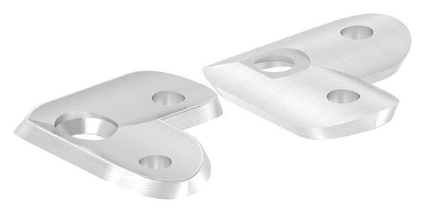 Handlaufanschlussplatte 90°, 43x43x4,0mm, für...