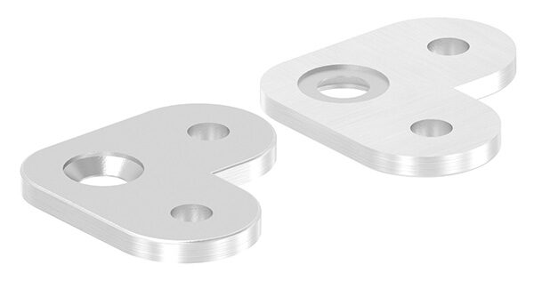 Handlaufanschlussplatte, 63x25x4mm, 90°, flach,...