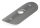 Handlaufanschlussplatte, 63x25x4mm, für Rohr 33,7mm, 1x 6,5mm und 2x 4,2mm Bohrungen, Mittelbohrung gesenkt für M6, V2A