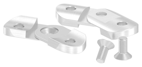 Handlaufanschlussplatte verstellbar, 63x25x4mm, für...