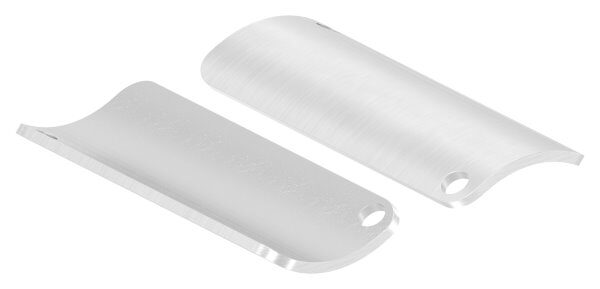 Handlaufanschlussplatte, 70x30x2mm, Bohrungen 4,2mm,...