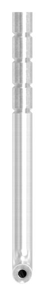 Handlaufhalter zum Einbetonieren, Bügel 12mm, oben Innengewinde M6, Wandabstand: 40 - 75mm, V2A