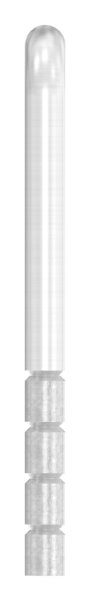Handlaufhalter zum Einbetonieren, Bügel 12mm, oben Innengewinde M6, Wandabstand: 40 - 75mm, V2A