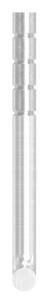 Handlaufhalter zum Einbetonieren, Bügel 14mm, oben zum Anschweißen, Wandabstand: 40 - 75mm, V2A