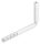 Handlaufhalter zum Einbetonieren, Bügel 14mm, oben Innengewinde M6, Wandabstand: 40 - 75mm, V2A