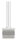 Stopfen mit Stift aus einem Teil, für Rohr 40 x 40 x 2,0mm, Höhe: 80mm, V2A