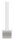 Stopfen mit Stift aus einem Teil, für Rohr 40 x 40 x 3,0mm, Höhe: 105mm, V2A