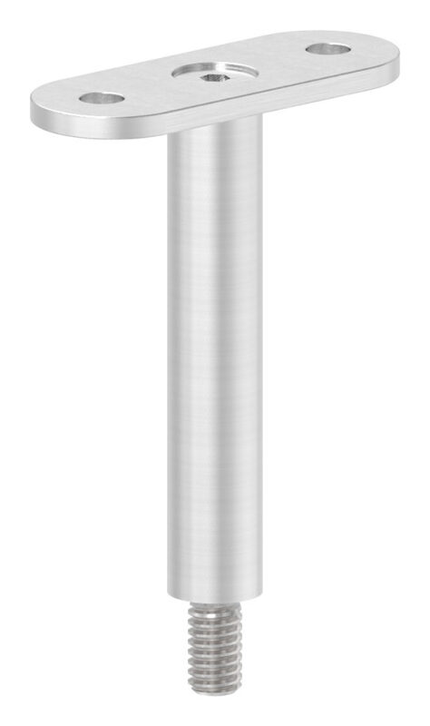 Stift Ø 14mm mit Handlaufanschlussplatte flach, H: 78mm, V2A