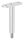 Stift Ø 14mm mit Handlaufanschlussplatte flach, H: 78mm, V2A